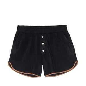 DONNI Polar Fleece Short Jet/Camel | Size XS